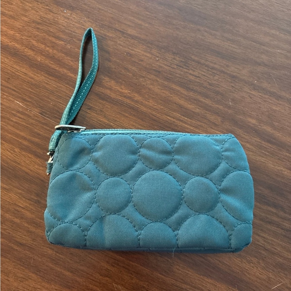 Thirty one quilted dots wristlet